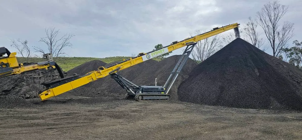 Conveyor stacker available for hire